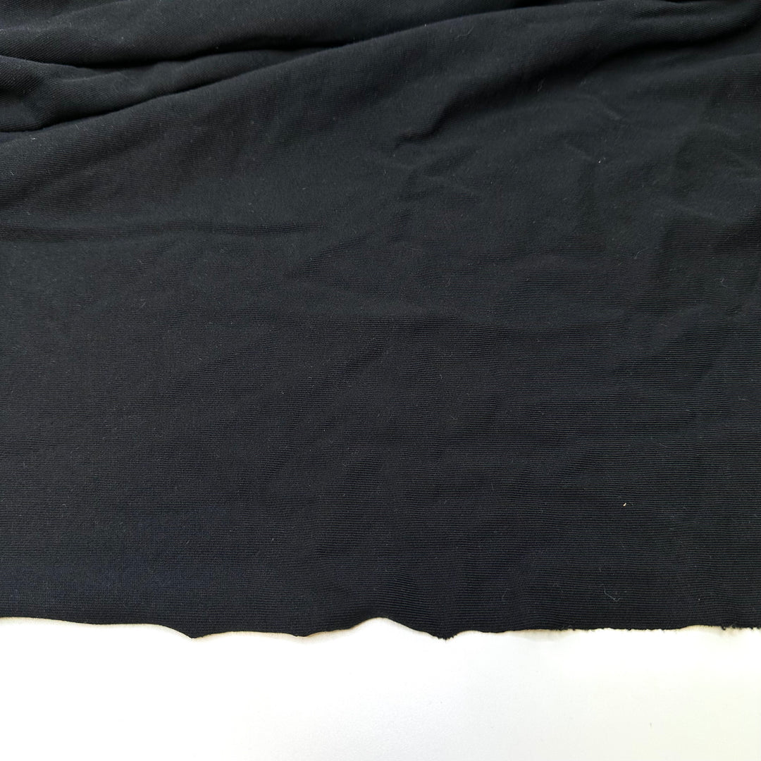 Hoodie Moody - French Terry Cotton Blend Knit - Black - 1.5M Bundle