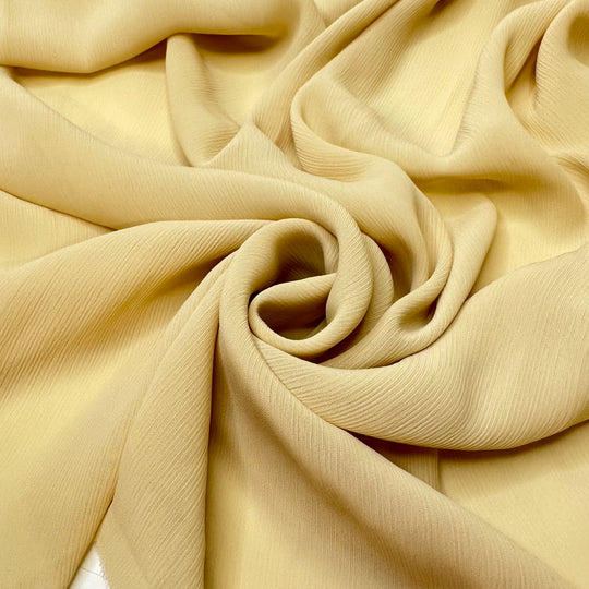 Oodles Of Noodles - Rib Weave Polyester Blend Woven - Light Cream/Beige - 1.5M Bundle