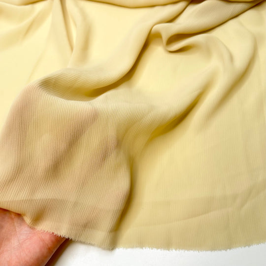 Oodles Of Noodles - Rib Weave Polyester Blend Woven - Light Cream/Beige - 1.5M Bundle