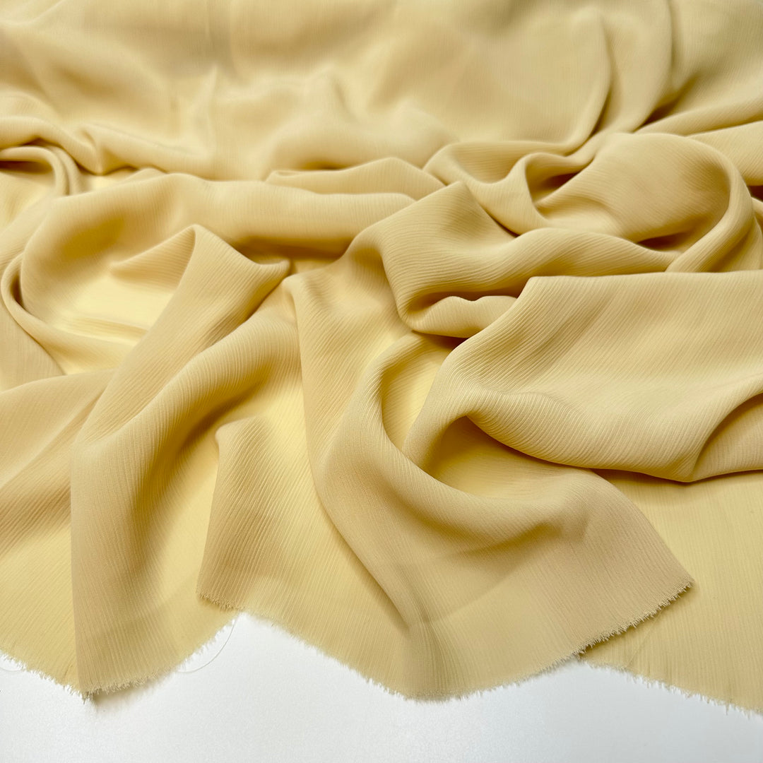Oodles Of Noodles - Rib Weave Polyester Blend Woven - Light Cream/Beige - 1.5M Bundle