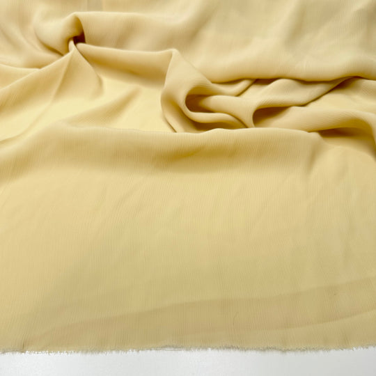 Oodles Of Noodles - Rib Weave Polyester Blend Woven - Light Cream/Beige - 1.5M Bundle
