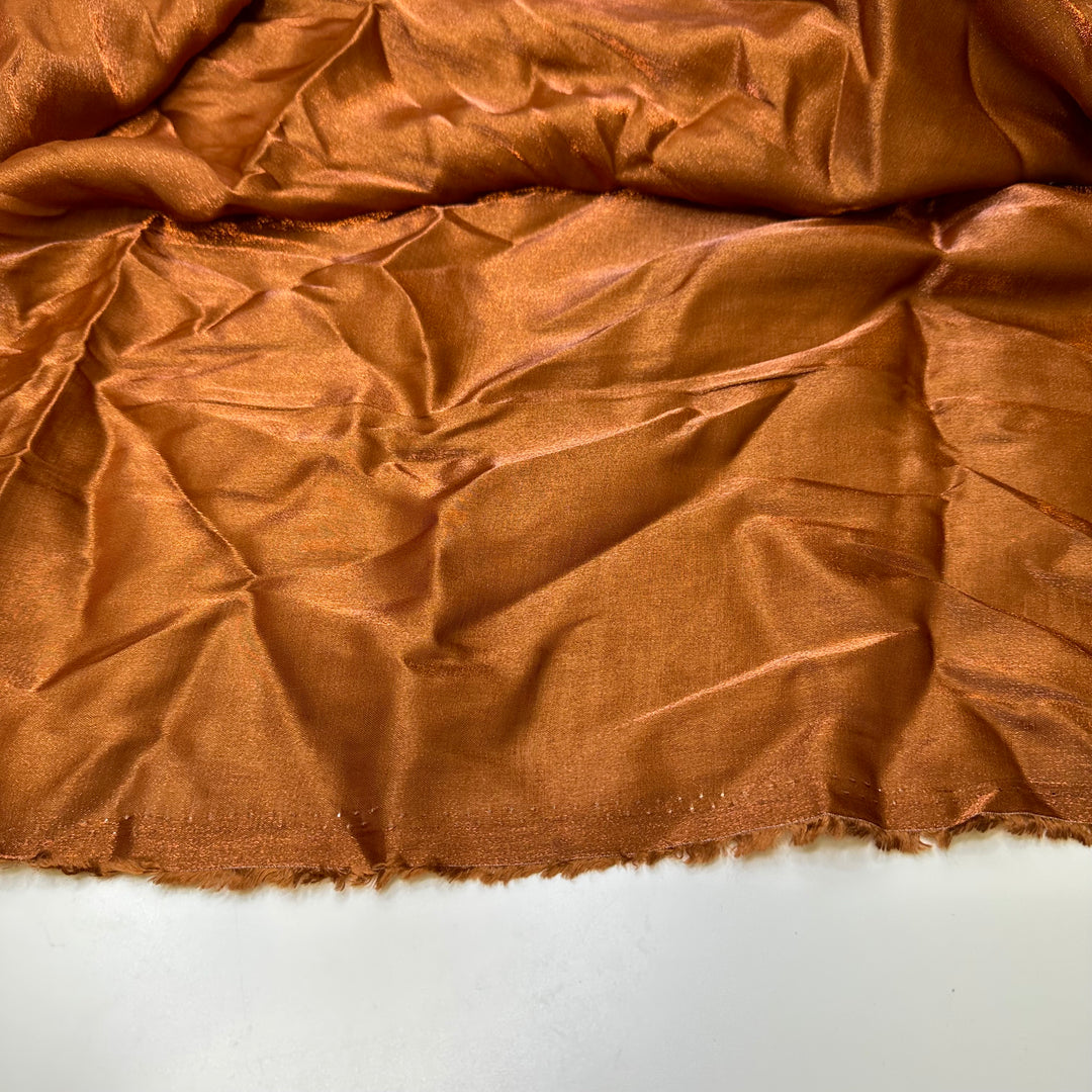 Making An Entrance - Shimmer Satin Sateen Poly Woven - Brown/Copper - 1.2M Bundle