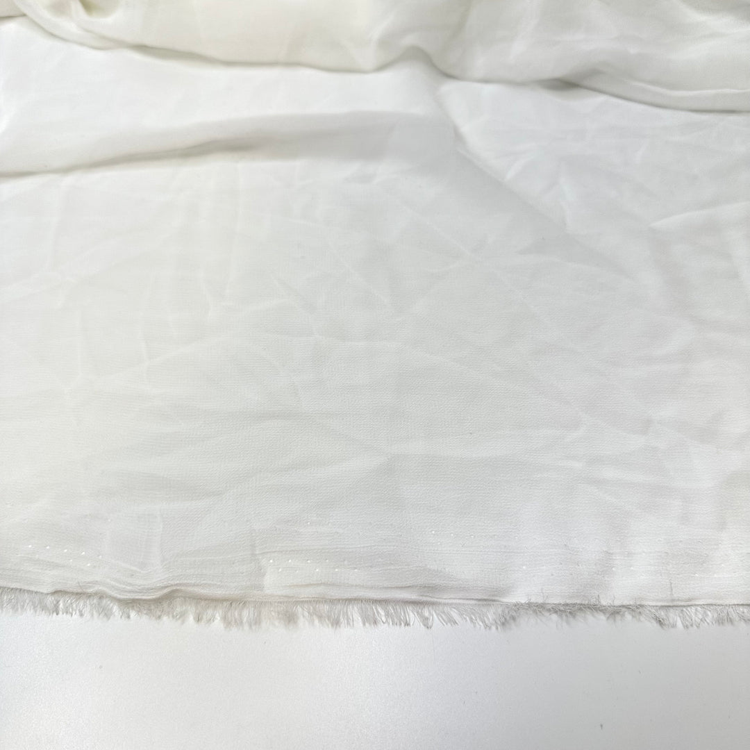 Caught In The Breeze - Crepe Poly Woven - White - 1M Bundle