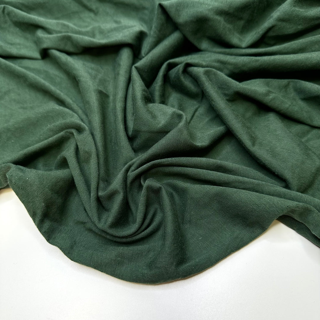 Mossy Mornings - Rib Knit Cotton Blend Knit - Green - 1.3M Bundle
