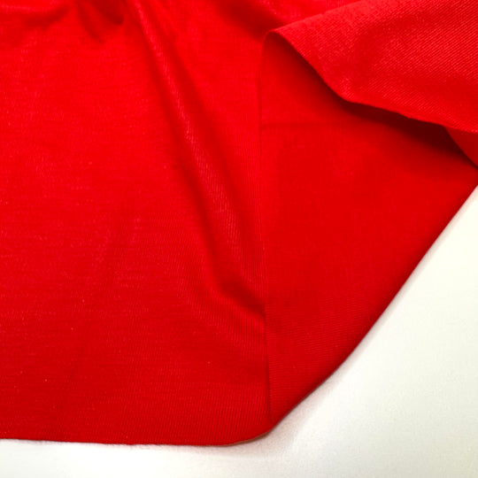 Boost Moral Kind Of Coral - Tubular Rib Knit Cotton Blend Knit - Red/Bright Coral - 0.8M Bundle