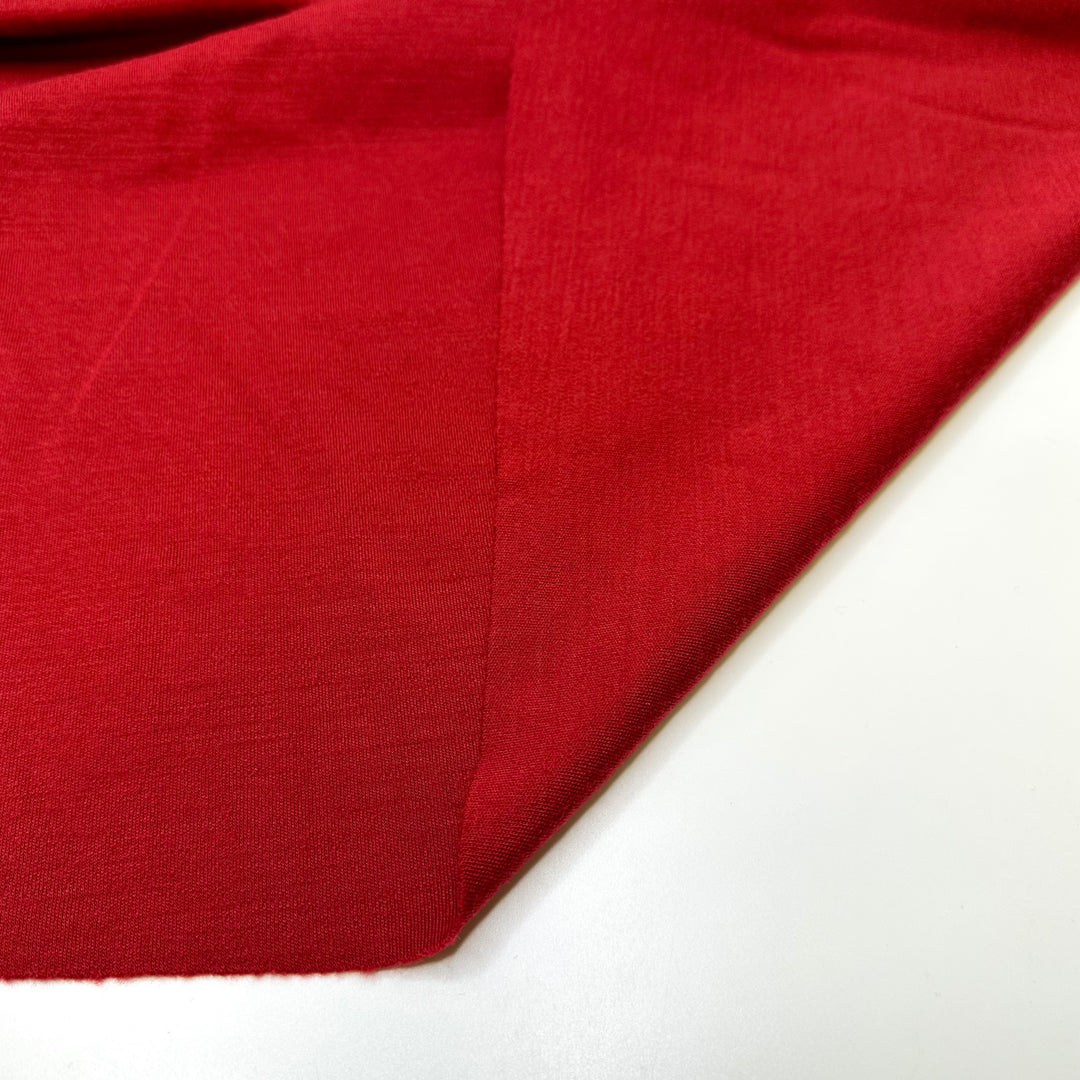 Knit Wear To Match - Rib Knit Wool Blend Knit - Red - 1.1M Bundle