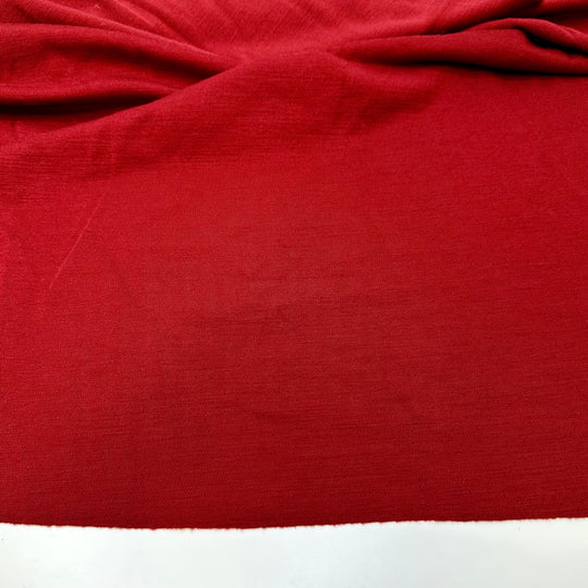 Knit Wear To Match - Rib Knit Wool Blend Knit - Red - 1.1M Bundle