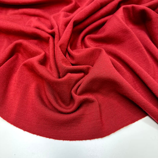 Knit Wear To Match - Rib Knit Wool Blend Knit - Red - 1.1M Bundle