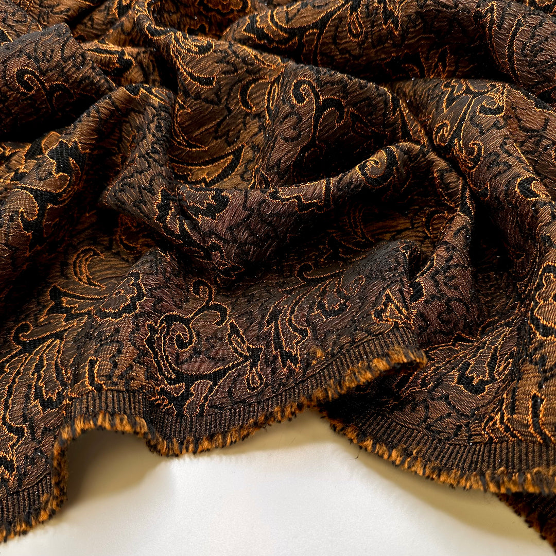 UB - Leave A Penny Take A Penny - Polyester Blend Woven - Black/Brown Floral - 3M Bundle