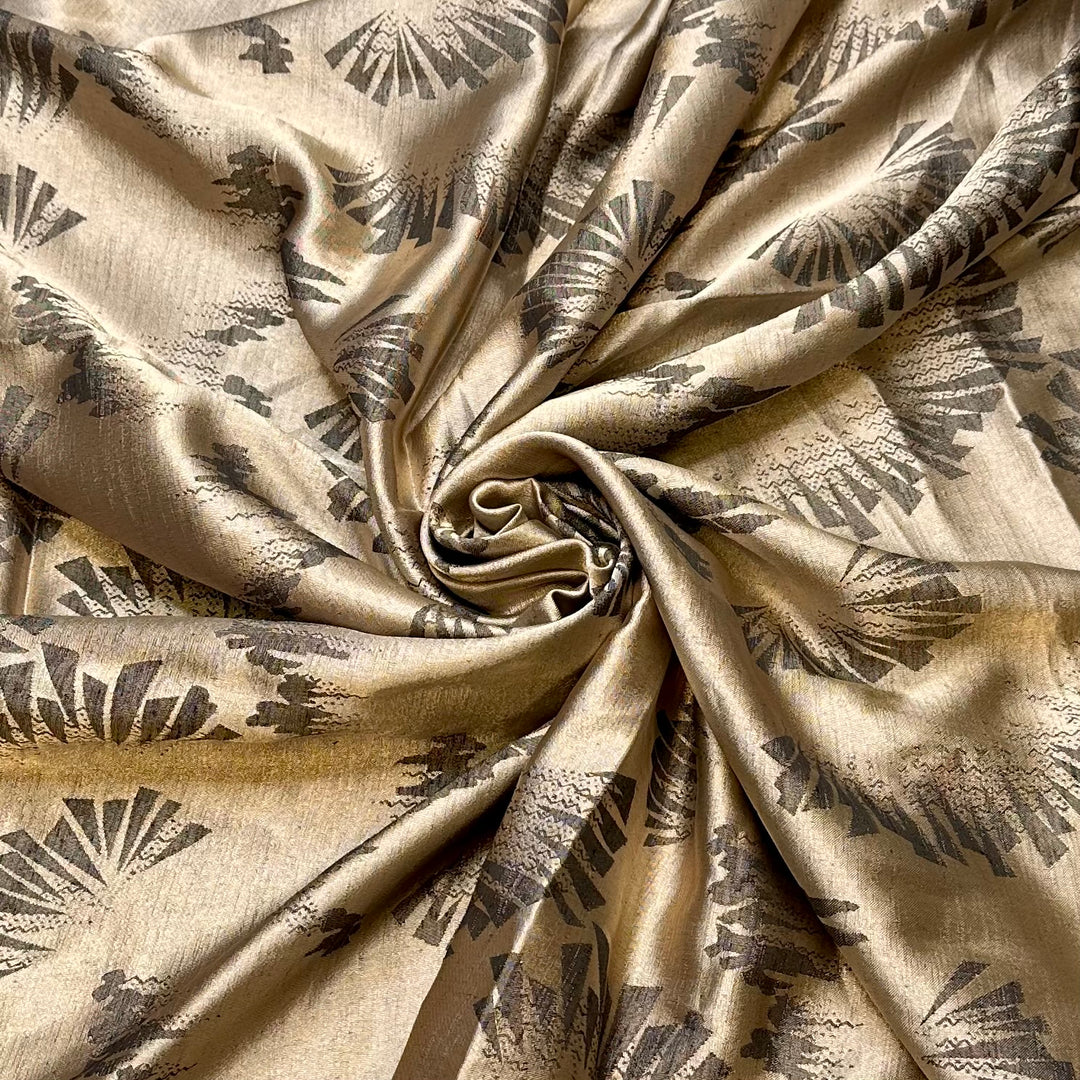 UB - Art Deco - Polyester Blend Woven - Gold/Grey Geometric - 1.05M Bundle