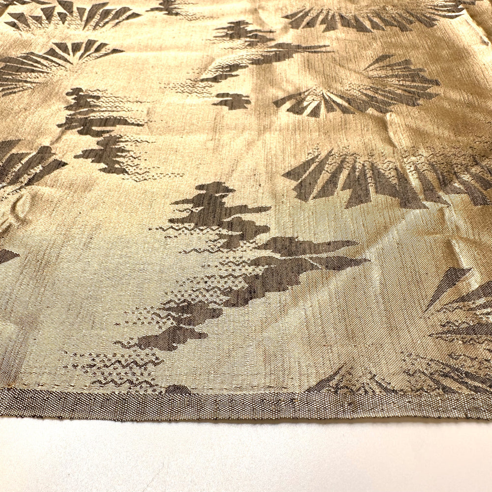 UB - Art Deco - Polyester Blend Woven - Gold/Grey Geometric - 1.05M Bundle