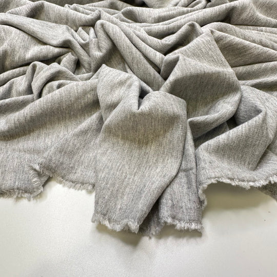 Rabbit Pose - French Terry Cotton/Bamboo Knit - Light Grey - 1.65M Bundle