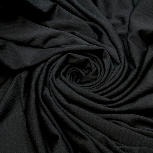 Crow Pose - Mesh Poly Knit - Black - 2.9M Bundle