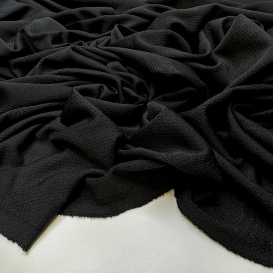 Crow Pose - Mesh Poly Knit - Black - 2.9M Bundle