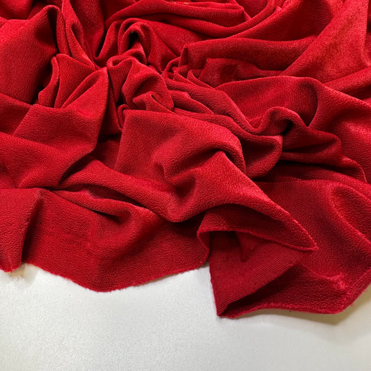 Warrior Pose - Polyester Blend Knit - Dark Red - 1M Bundle