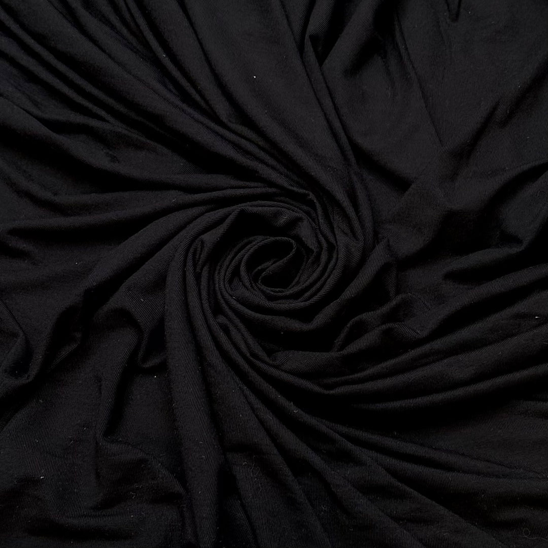 Inverted Staff Pose - Jersey Cotton/Bamboo Knit - Black - 2M Bundle
