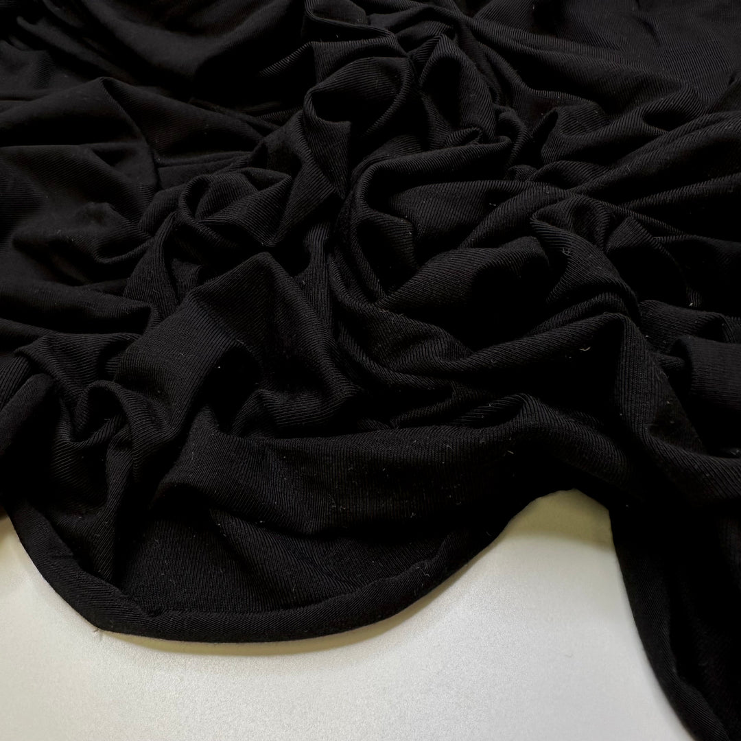 Inverted Staff Pose - Jersey Cotton/Bamboo Knit - Black - 2M Bundle