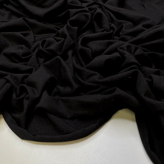 Inverted Staff Pose - Jersey Cotton/Bamboo Knit - Black - 2M Bundle