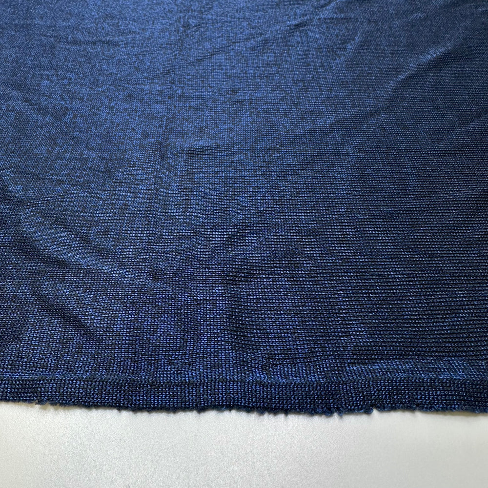 Peacock Pose - Polyester Blend Knit - Dark Blue - 1.8M Bundle