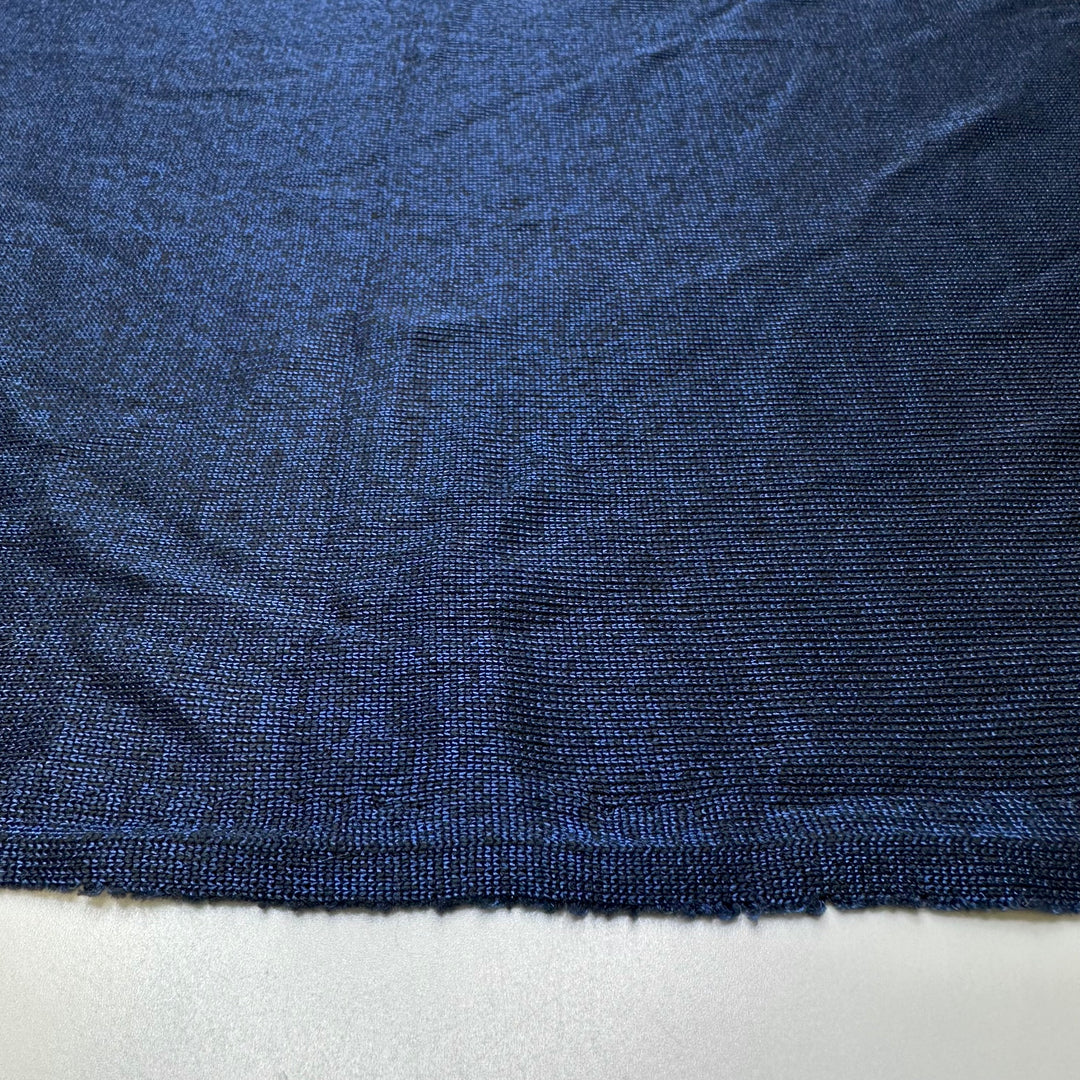 Peacock Pose - Polyester Blend Knit - Dark Blue - 1.8M Bundle