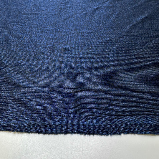 Peacock Pose - Polyester Blend Knit - Dark Blue - 1.8M Bundle