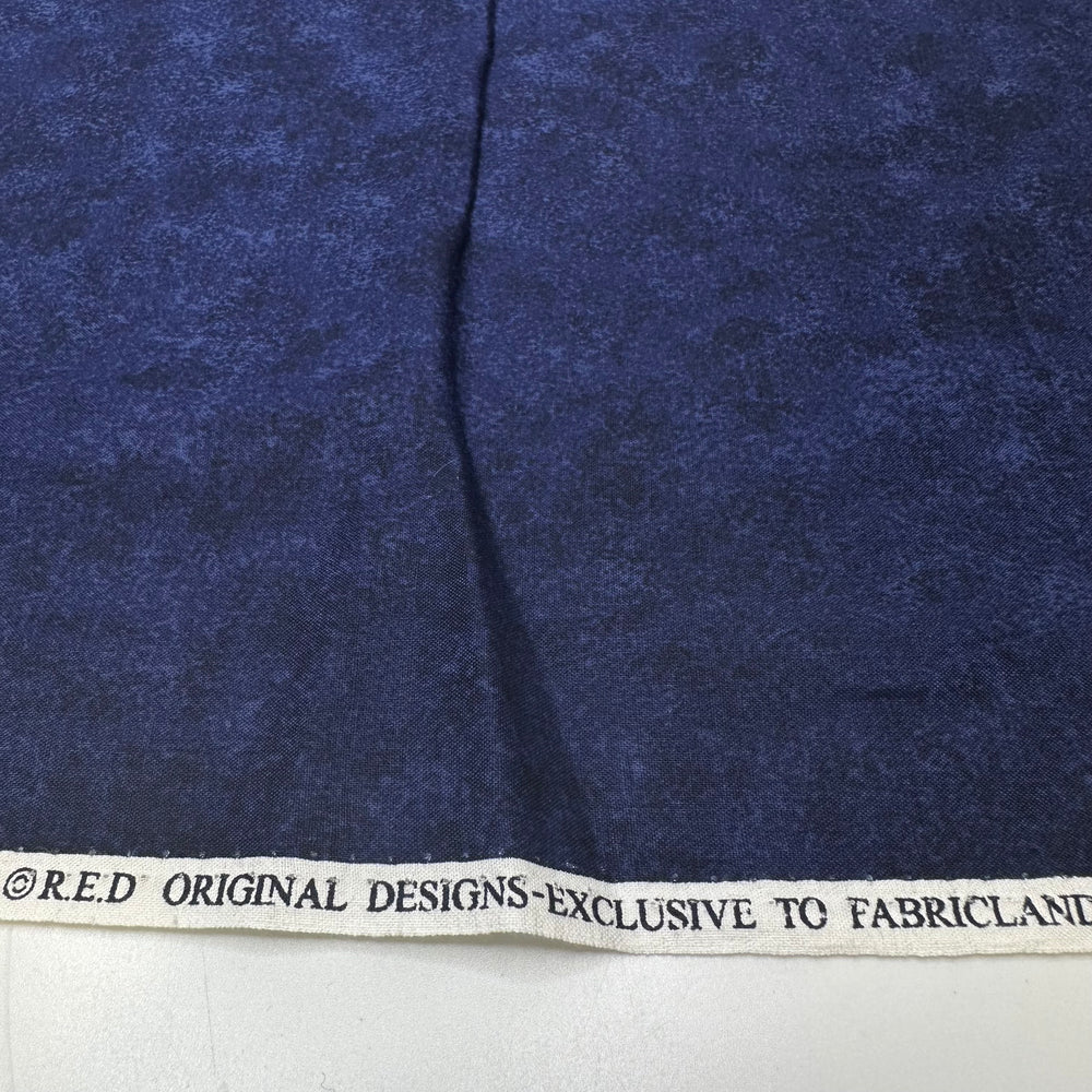 Eating Fresh Blueberries - Cotton Woven - Dark Blue - 2M Bundle