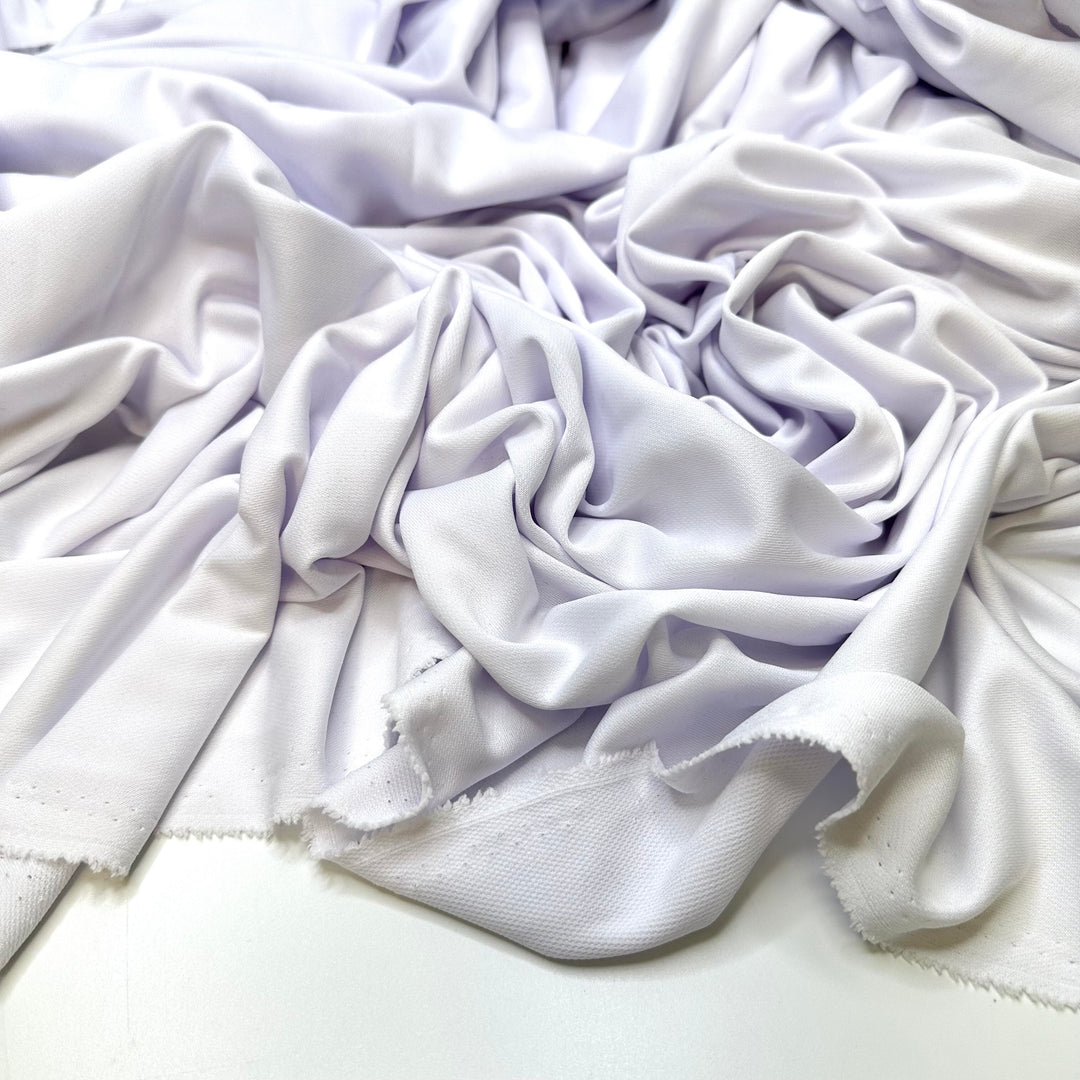 Running Through A Sprinkler - Polyester Blend Knit - White - 3.8M Bundle