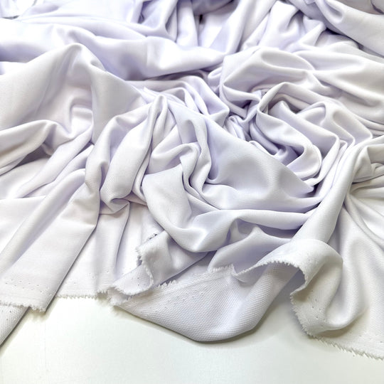 Running Through A Sprinkler - Polyester Blend Knit - White - 3.8M Bundle