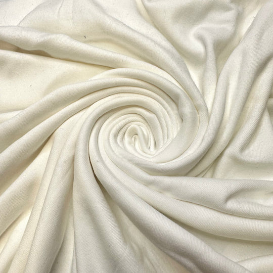 A Cool Breeze - Tubular Rib Knit Cotton Blend Knit - White - 1M Bundle