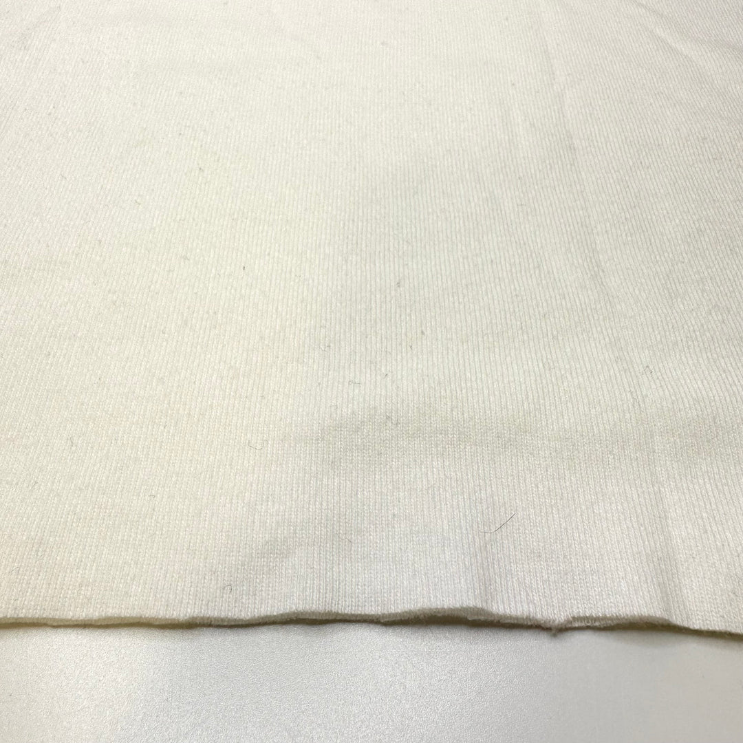 A Cool Breeze - Tubular Rib Knit Cotton Blend Knit - White - 1M Bundle