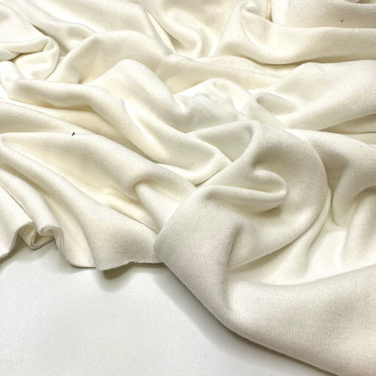 A Cool Breeze - Tubular Rib Knit Cotton Blend Knit - White - 1M Bundle