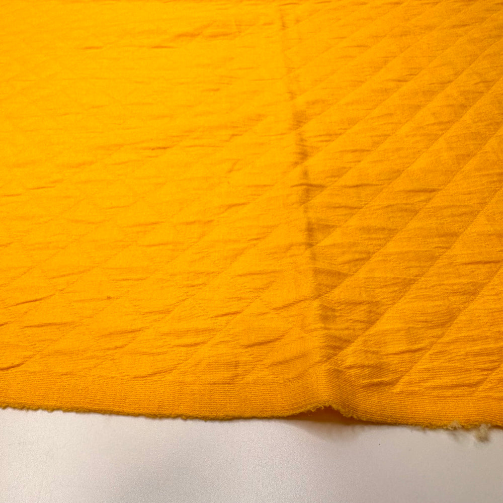 Sitting In The Sunshine - Quilted Cotton Blend Knit - Dark Yellow - Bundles