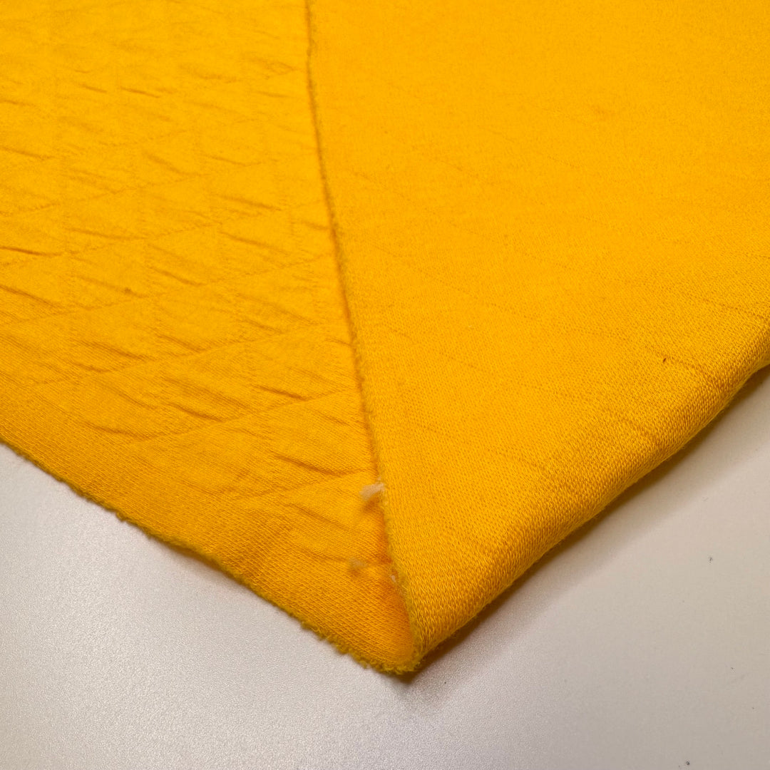 Sitting In The Sunshine - Quilted Cotton Blend Knit - Dark Yellow - Bundles