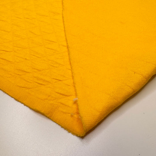 Sitting In The Sunshine - Quilted Cotton Blend Knit - Dark Yellow - Bundles