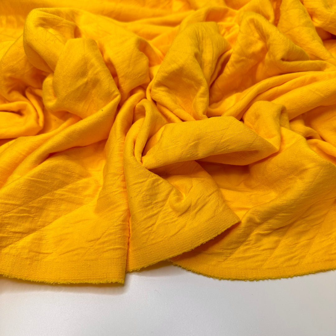 Sitting In The Sunshine - Quilted Cotton Blend Knit - Dark Yellow - Bundles
