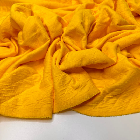 Sitting In The Sunshine - Quilted Cotton Blend Knit - Dark Yellow - Bundles