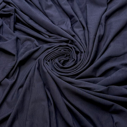 Floating Down A River - Jersey Cotton Blend Knit - Light Navy - Bundles