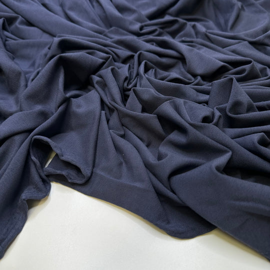 Floating Down A River - Jersey Cotton Blend Knit - Light Navy - Bundles