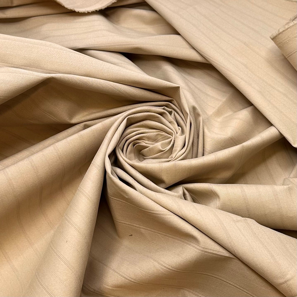 Getting Organized - Cotton Blend Woven - Light Beige Stripes - Bundles