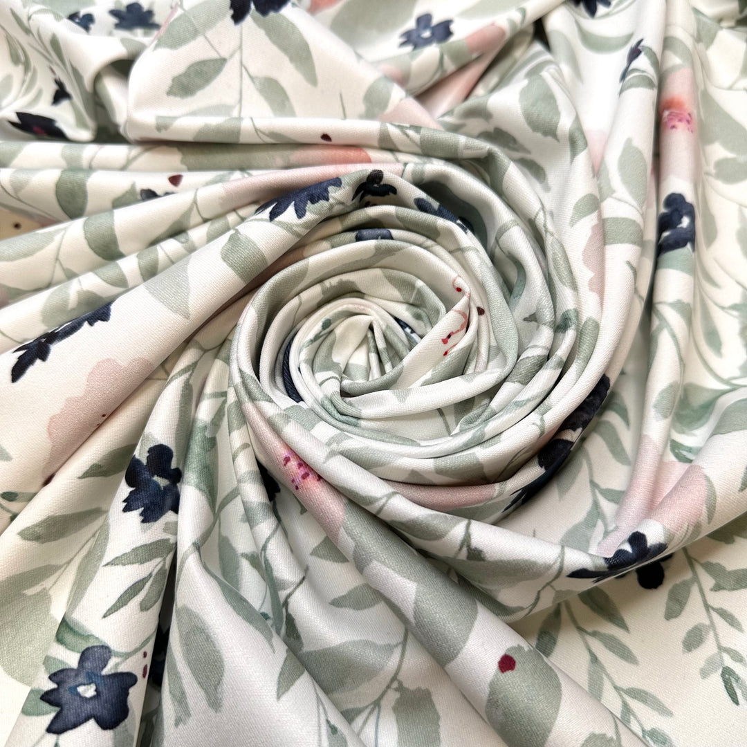 Blanket Fresh Out The Dryer - Poly/Spandex Knit - White Multi Floral - Bundles