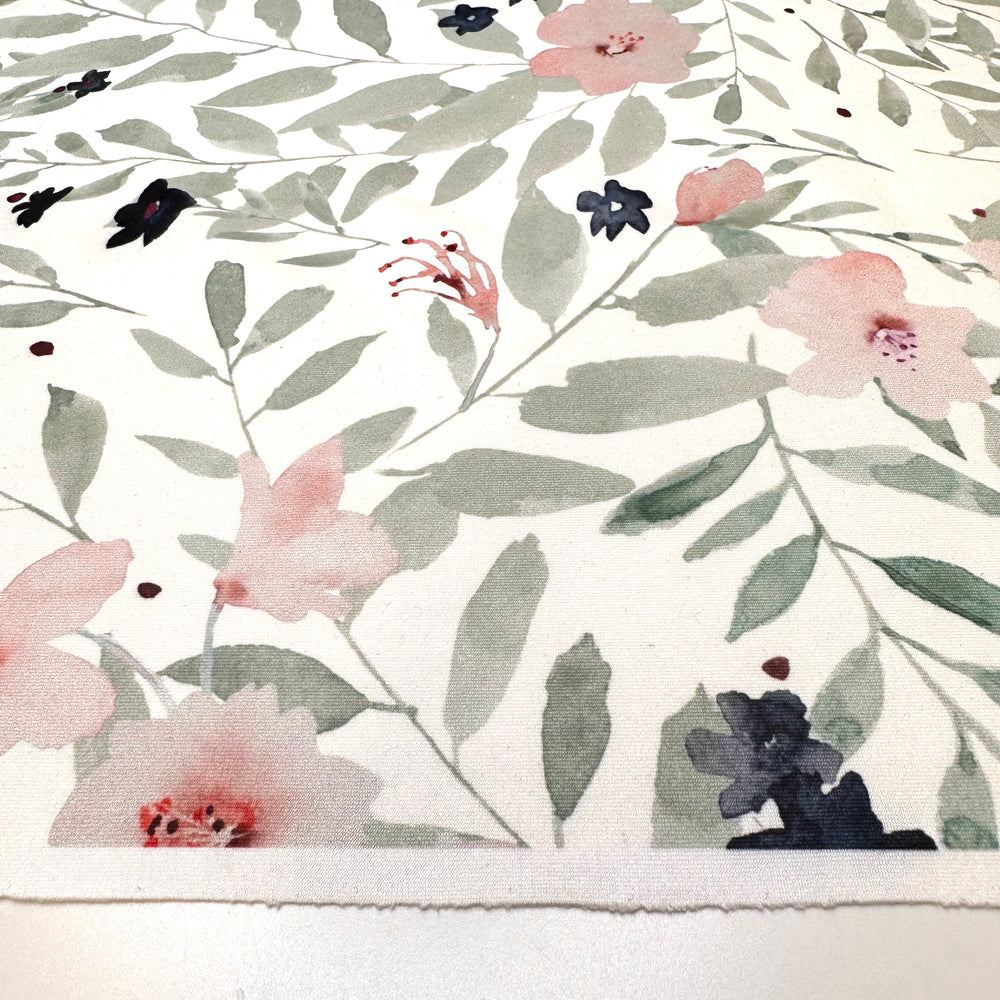 Blanket Fresh Out The Dryer - Poly/Spandex Knit - White Multi Floral - Bundles
