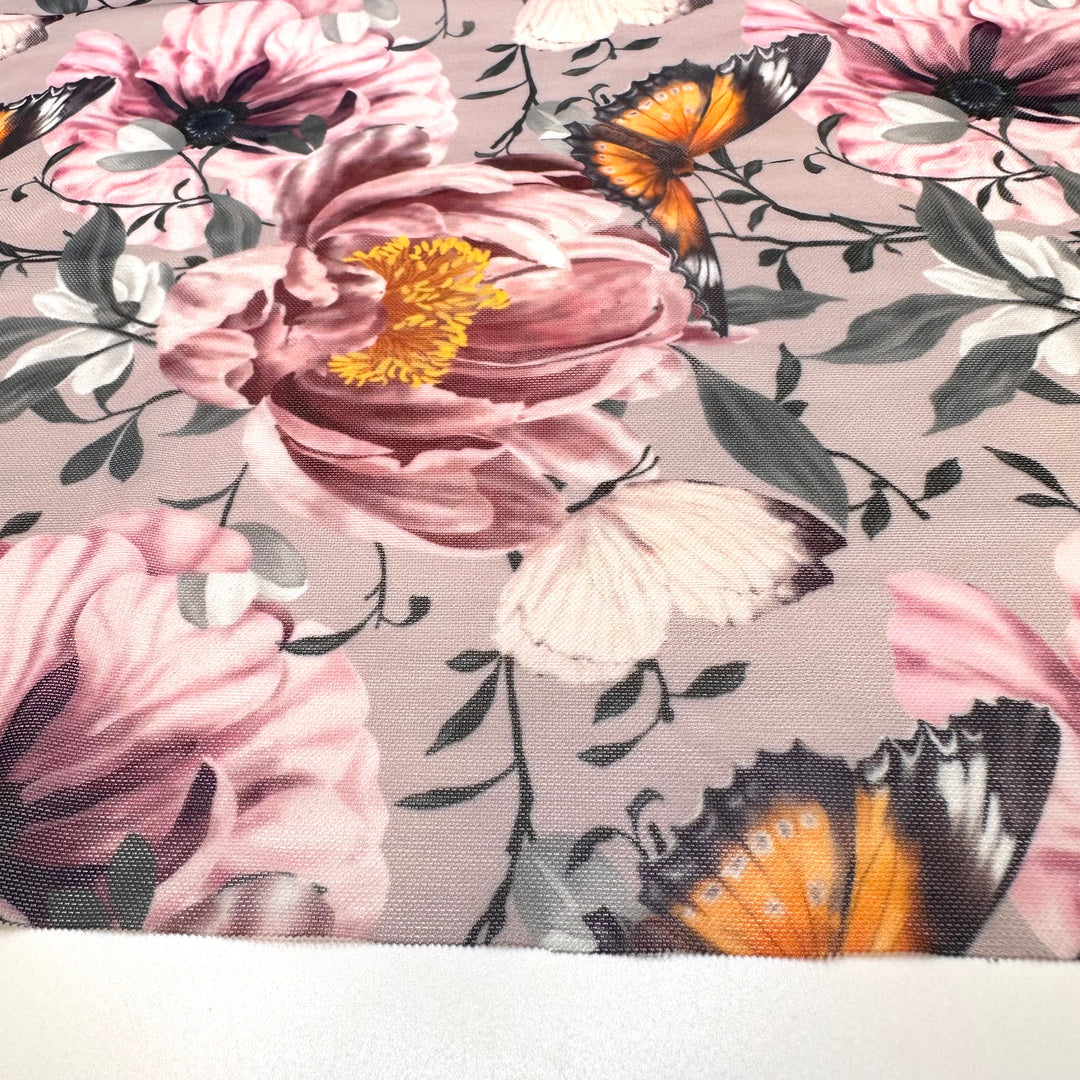 Getting Myself A Little Treat - Mesh Poly/Spandex Knit - Pink Multi Floral - 2.5M Bundle