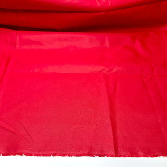 Keeping Off The Summer Rain - Water Resistant Polyester Blend Woven - Red - 1M Bundle
