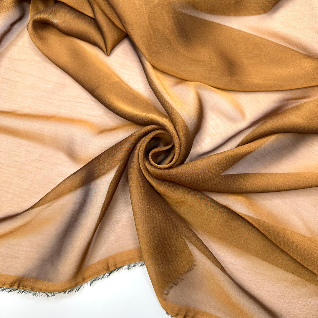 Feel Radiant - Organza Poly Woven - Gold/Brown - 0.6M Bundle