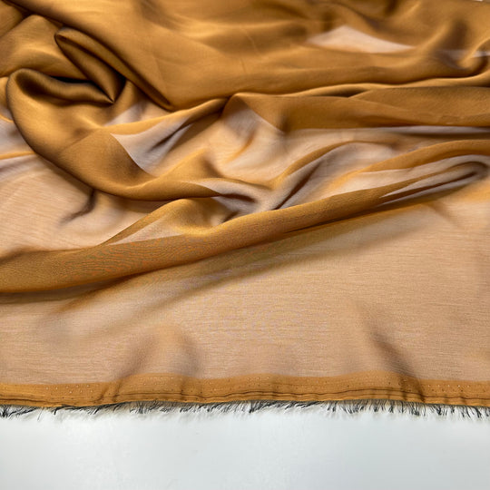 Feel Radiant - Organza Poly Woven - Gold/Brown - 0.6M Bundle