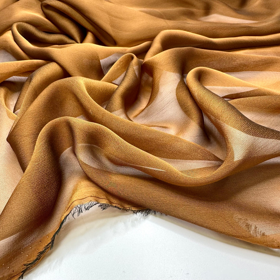Feel Radiant - Organza Poly Woven - Gold/Brown - 0.6M Bundle