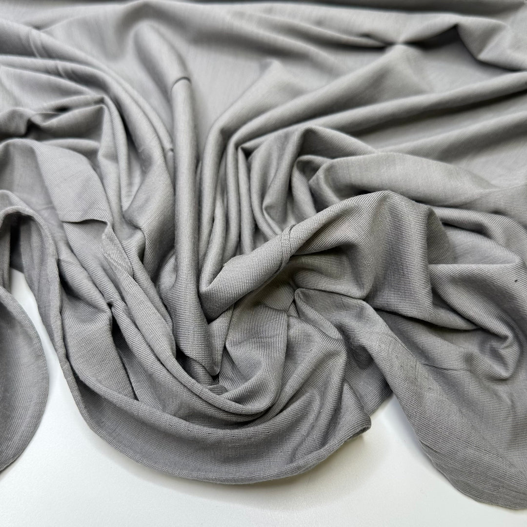 Woolly Mammoth - Jersey Wool Blend Knit - Light White/Grey - 2M Bundle