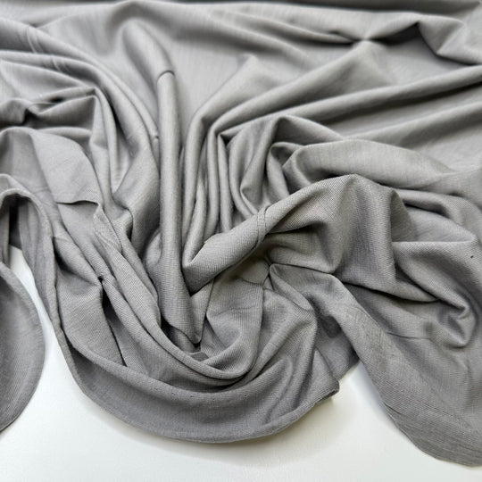 Woolly Mammoth - Jersey Wool Blend Knit - Light White/Grey - 2M Bundle