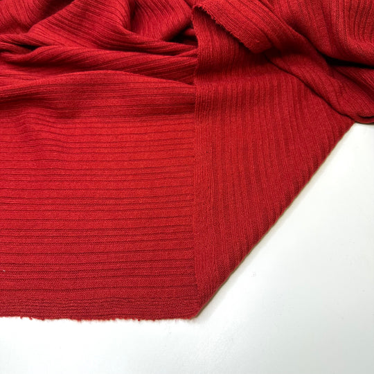 Love My Red Sweater - Rib Knit Acrylic Blend Knit - Red - Bundles