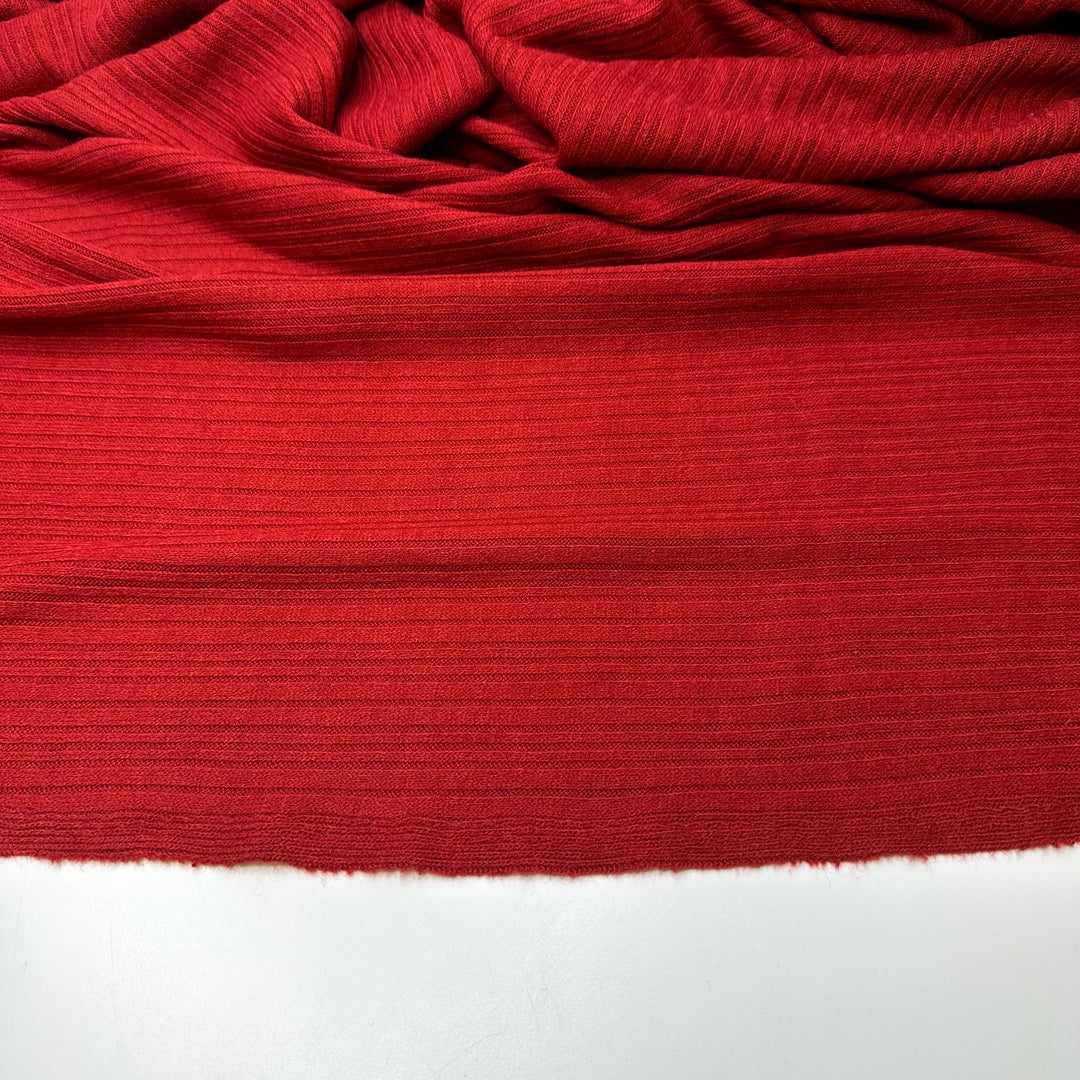 Love My Red Sweater - Rib Knit Acrylic Blend Knit - Red - Bundles